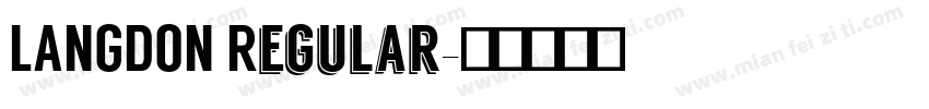 LANGDON Regular字体转换